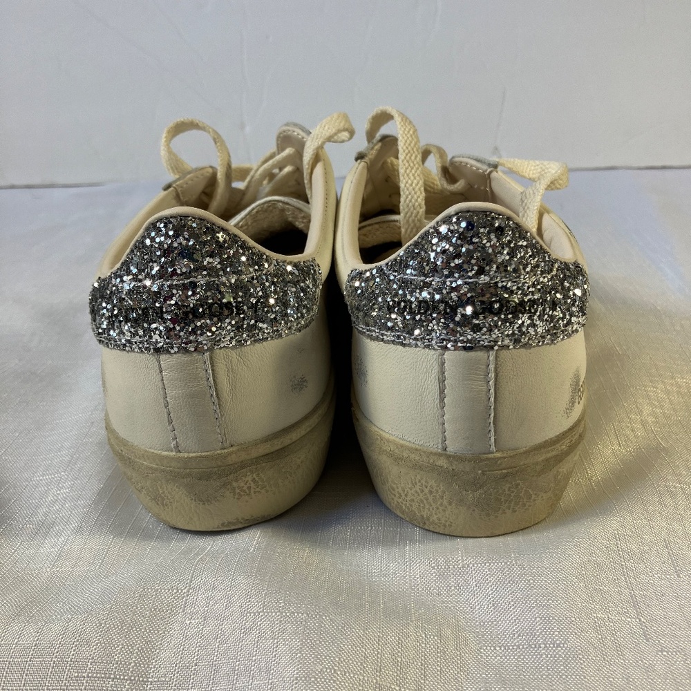 NIB! Golden Goose Limited Edition Soul Star Glitter Heel Sneakers, Size 40 - Picture 7 of 14